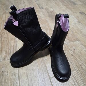 Girls Dr Martens JUNIOR BEX HEART PULL-ON HIGH BOOTS Women Girl 7